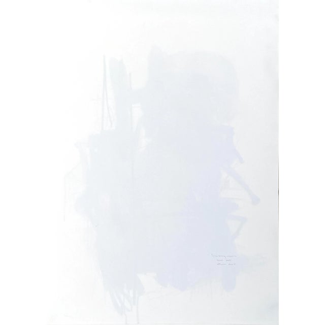 Contemporary Abstract Acrylic, Ink and Colored Pencil on Polypropylene Paper Painting "Oscillating Resonance" by Adrienn Krahl For Sale - Image 4 of 7