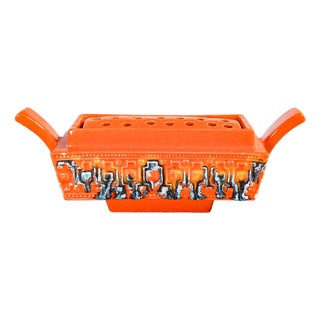 Enamelled Ceramic Incense Burner by Roberto Rigon For Sale