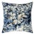 Scalamandre 22" x 22" Bois De Chene Pillow in Ultramarine For Sale