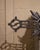 19th Century French Gothic Revival Polished Cast Iron Sacred Heart Altar Cross For Sale In Dallas - Image 6 of 7
