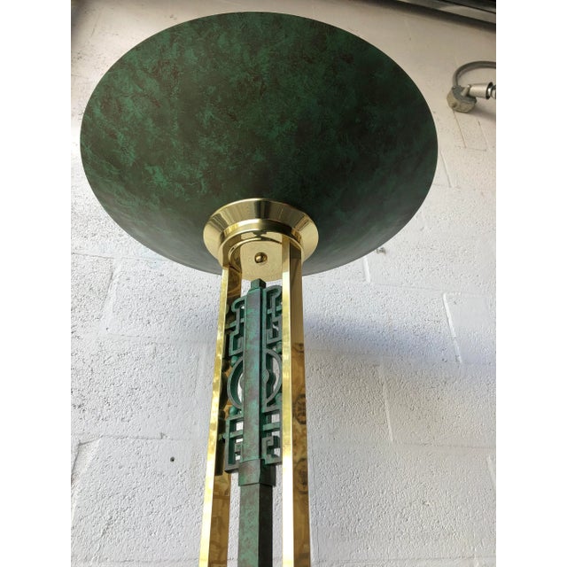Metal Vintage Italian Postmodern Torchiere Floor Lamp by Relux Milano. For Sale - Image 7 of 13