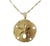 14K Gold Sand Dollar Pendant. Pendant features finely detailed textured surface and cutout accents that capture the...