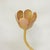 Art Deco Vintage Floral Tulip Table Lamp – Hand-Painted Metal Tole Style Accent Lamp For Sale - Image 3 of 9