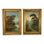 Pair of Antique 19th Century Continental Vertical Landscape Paintings For Sale