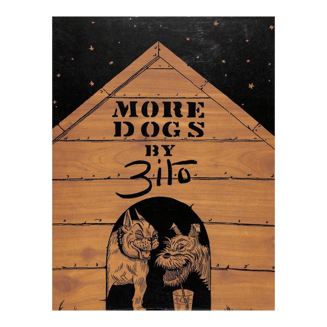 "More Dogs" 1938 Zito (Inscribed) For Sale