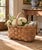 A beautifully handwoven early 20th century split oak basket with generous scale and a wonderfully time-softened surface....