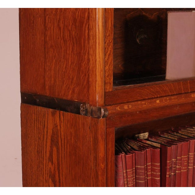 Oak Bookcase with Drawer by Globe Wernicke For Sale - Image 6 of 10