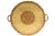 1970s 1970s Round Rattan 20" Basket Tray For Sale - Image 5 of 5