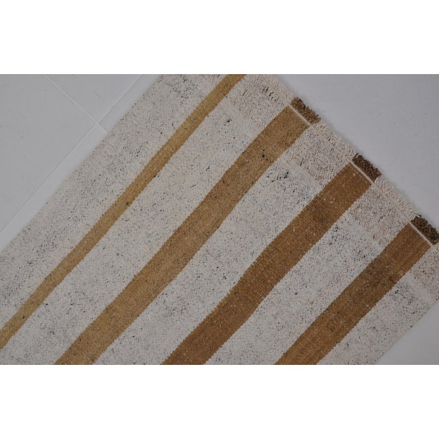 Vintage Turkish Stripe Kilim Runner For Sale - Image 10 of 10