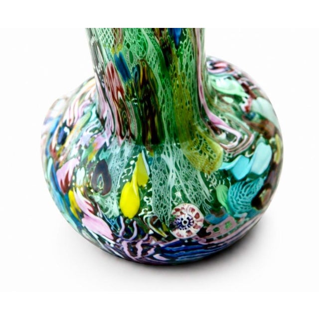 A unique, original, and flawless "Bizantino" vase (also known as "Tutti Frutti") by A.Ve.M. (Arte Vetraria Muranese) from...