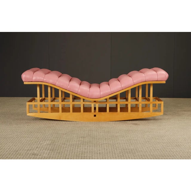 Pop Art Richard Meier for Knoll International Architectural Rocking Chaise, 1982, Signed For Sale - Image 3 of 18