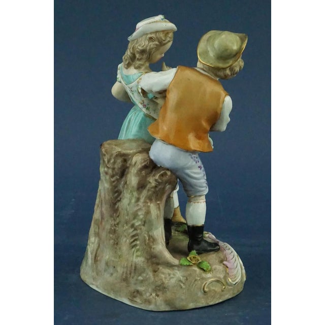 Ceramic 19th Century Art Nouveau Figurine in Porcelain from Ernst Bohne & Söhne Factory, Germany, 1800s For Sale - Image 7 of 18