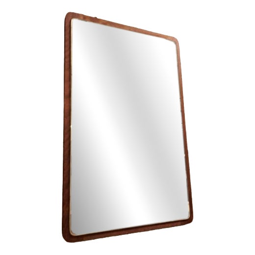 Vintage Teak Mirror, Denmark, 1950 For Sale