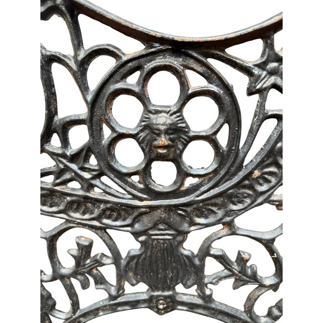 Cast Iron and Wood Bench, 1960 For Sale - Image 9 of 13