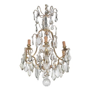 French Louis XV Style Crystal Chandelier For Sale