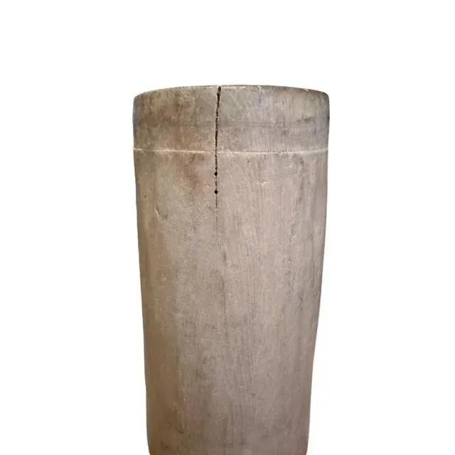 1900s Primitive German Wooden Stein, Hand-Carved Container For Sale - Image 4 of 5