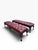 Burgundy Antique Chippendale Style Carved Tufted Benches Newly Reupholstered in Burgundy Leather- Pair For Sale - Image 8 of 12
