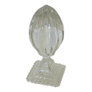 1960s 7” Lead Vit Crystal Finisl Glass Paperweight For Sale