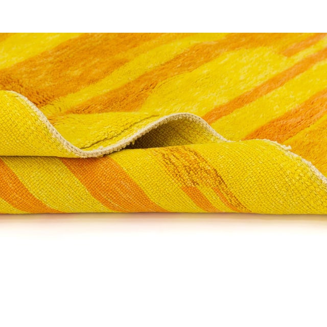 Hand-Knotted Wool Rug by Azele Studio For Sale - Image 6 of 13