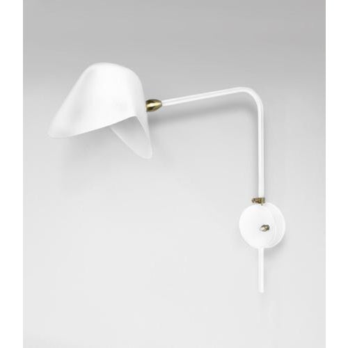 Wall sconce lamp model 'anthony wall lamp with round fixation box' designed by serge mouille in 1953. Manufactured by...