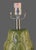 Pair of Ceramic Table Lamps Banana Leaf Pattern Tropical Green Color For Sale - Image 4 of 10