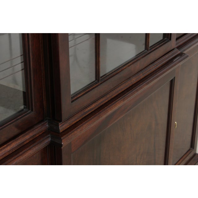 Stickley 3 Door Mahogany China Cabinet For Sale - Image 13 of 18