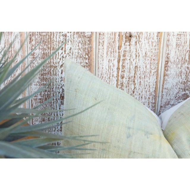 Early 21st Century Vintage Priyam Tie Dyed Organic Silk Lumbar Pillow For Sale - Image 5 of 10