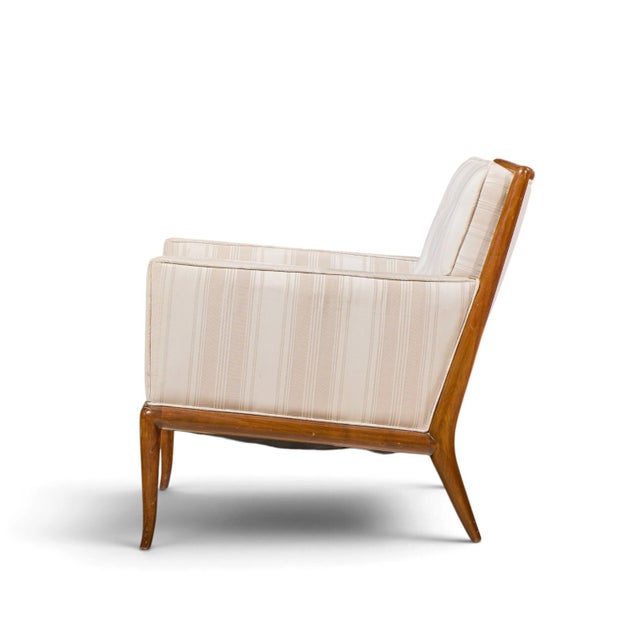 Wood Robsjohn Gibbings for Widdicomb Mid Century Sabre Leg Lounge Chairs - Pair For Sale - Image 7 of 12