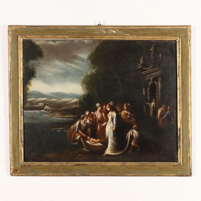 Moses Saved from the Waters, Oil on Canvas For Sale - Image 13 of 14