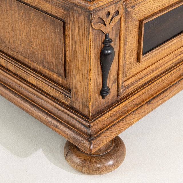 Black 19th Century France Black Wood Chests of Drawers For Sale - Image 8 of 10