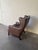 Animal Skin Mid Century Danish Leather Wingback Lounge Chair in the Style of Børge Mogensen 1960s For Sale - Image 7 of 10