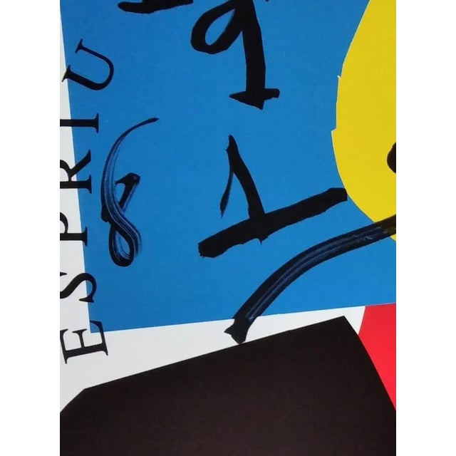 Joan Miro, Sala Gaspar: Costa Lloberas, Espriu, Martí and Pol., 1981, Lithograph, Framed For Sale - Image 4 of 5