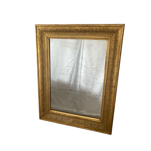 Victorian Gilt Wall Mirror with Frame Decorated with Moulded Gold Foliate Patterns, 1890s For Sale - Image 13 of 13