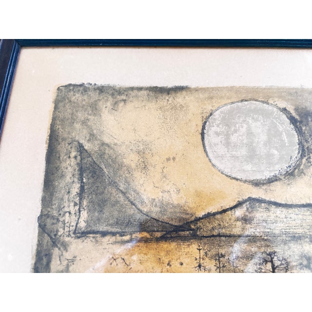 Zao Wou Ki, Mountain and Sun, 1951, Color Lithograph For Sale - Image 10 of 13