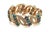 Diamond Sapphire & Turquoise 14k Rose Gold Bracelet For Sale - Image 4 of 5