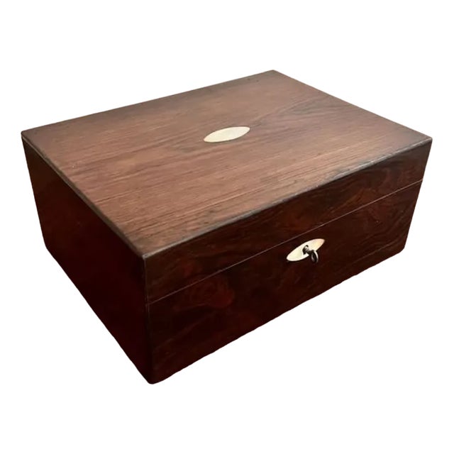 Victorian Rosewood Jewelery Box, 1860s For Sale