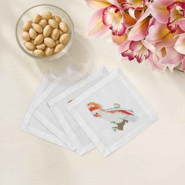 Our Cotton Sateen Cocktail Napkins are adorable, and dare I say it, fun and sexy... as a good cocktail party should be!...