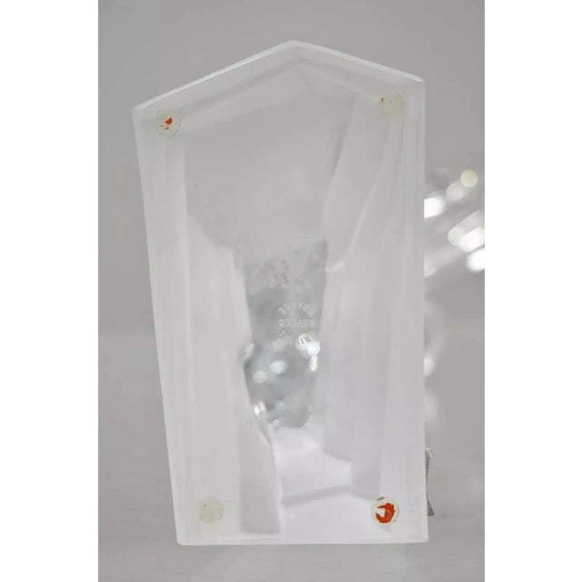 Late 20th Century Cristal De Sevres France Crystal Glass Golfer Golf Statue Sculpture For Sale - Image 9 of 10