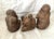 Vintage set of CBK "See No Evil" Monkeys made of hard resin with a textured fur. Perfect on a bookcase or coffee table....