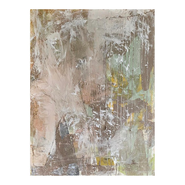 2023 Textured Abstract Painting by Jessalin Beutler "Quiet in the Chaos" For Sale