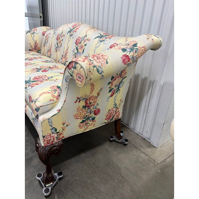 Cream Traditional Floral Upholstered Sofa by Southwood Reproductions For Sale - Image 8 of 12
