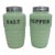Jadeite Jeannette Ribbed Beehive Salt & Pepper Shakers Vintage / 2 For Sale