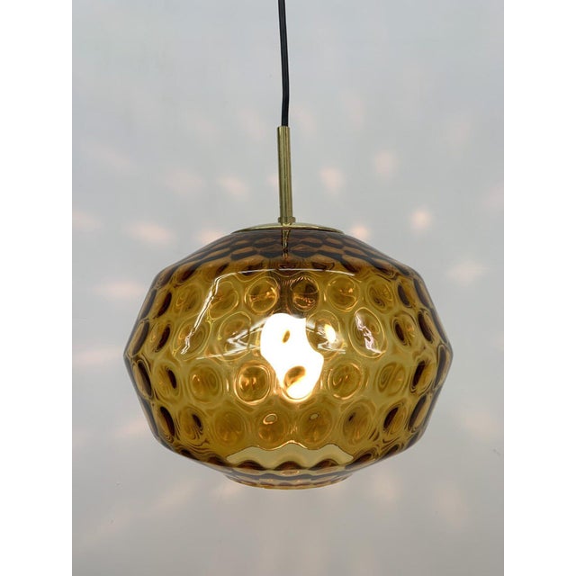 Glass Hanging Lamp from Limburg, Germany, 1970s For Sale - Image 12 of 18