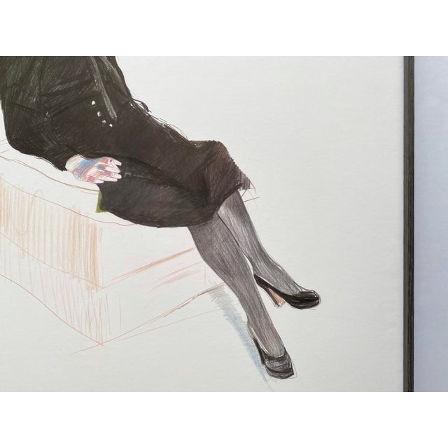 David Hockney Vintage 1980 Lithograph Print Framed Museum Exhibition Poster " Celia, Paris " 1973 For Sale - Image 11 of 14