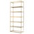2000 - 2009 Industrial Cabinet in Brushed Brass Finish and Smoke Glass For Sale - Image 5 of 5