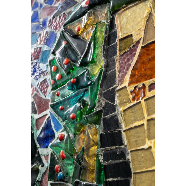 Framed Fairy Tale-Motif Stained Glass Assemblage Mosaic For Sale - Image 17 of 17