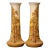 Pair of 19th Century French Vallauris Enamel Vases Signed Delphin Massier For Sale