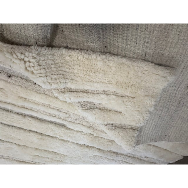 Rh Eli Wool Rug – 12' × 15' Natural | Hand-Knotted New Zealand Wool | Moroccan-Inspired Contemporary Design For Sale - Image 9 of 18