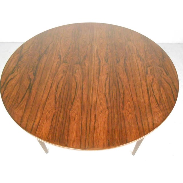 Brown Mid 20th Century Omann Jun 8 Foot Rosewood Dining Table For Sale - Image 8 of 13