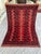 1990s Red Turkmen Tribal Bukhara Hand-Knotted Wool Rug - 5'2" X 3'8" For Sale - Image 5 of 13
